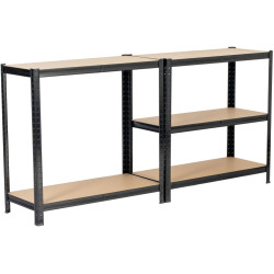 Set etajere Akord 80x40x180 (Black) Thumb