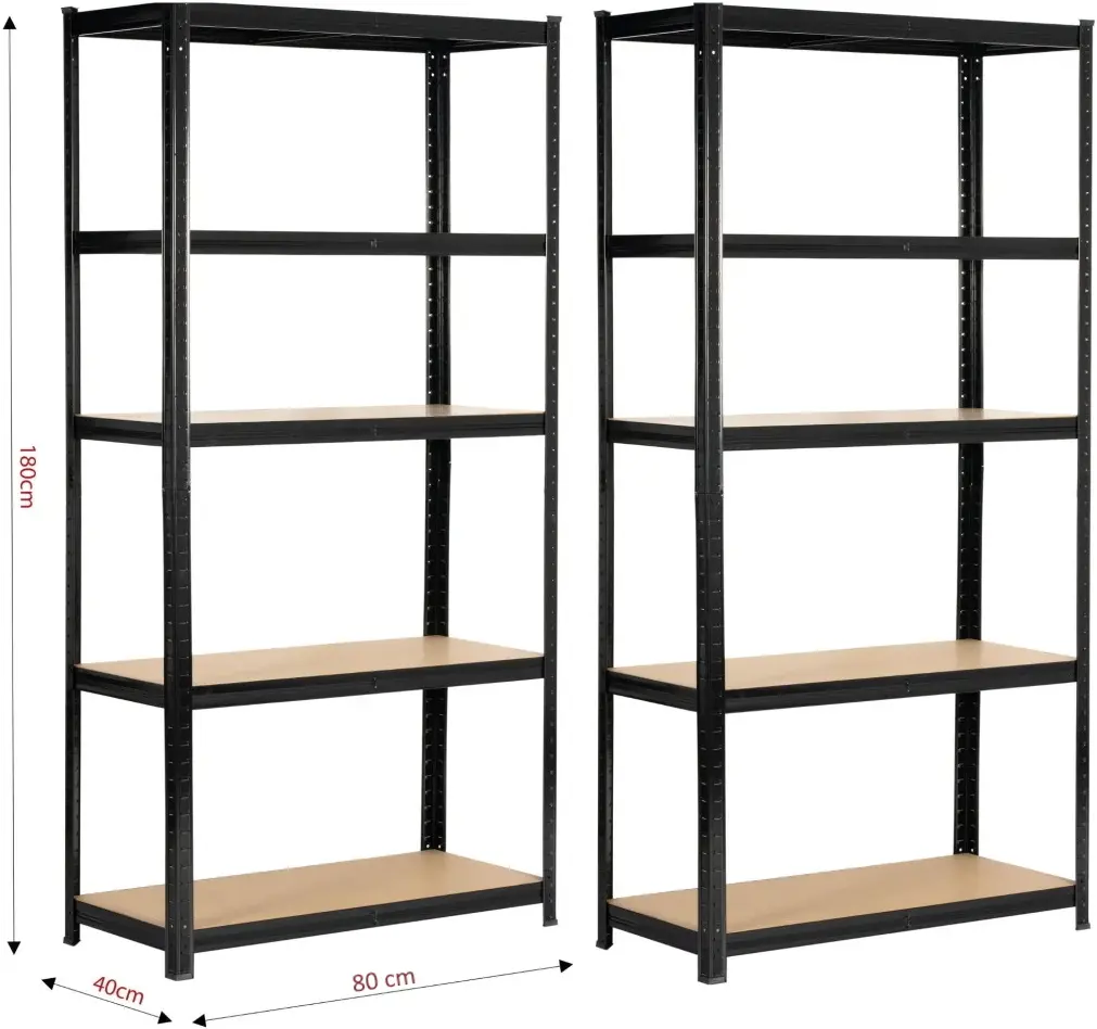 Set etajere Akord 80x40x180 (Black) - 7