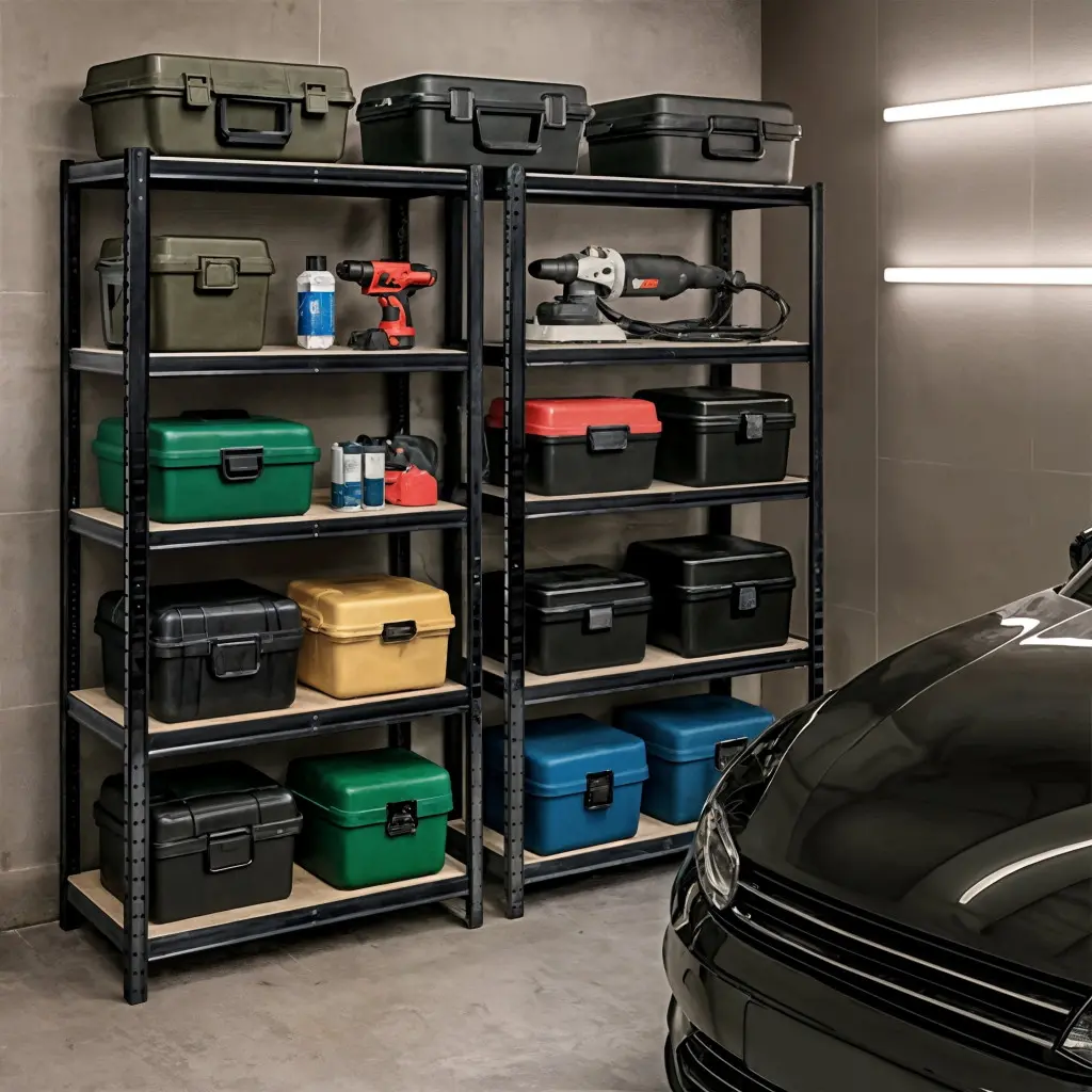 Set etajere Akord 80x40x180 (Black)