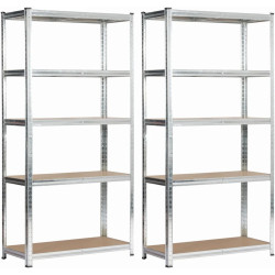 Набор стеллажей Akord 80x40x180 (Silver) Thumb