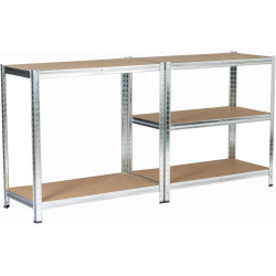 Набор стеллажей Akord 80x40x180 (Silver) Thumb