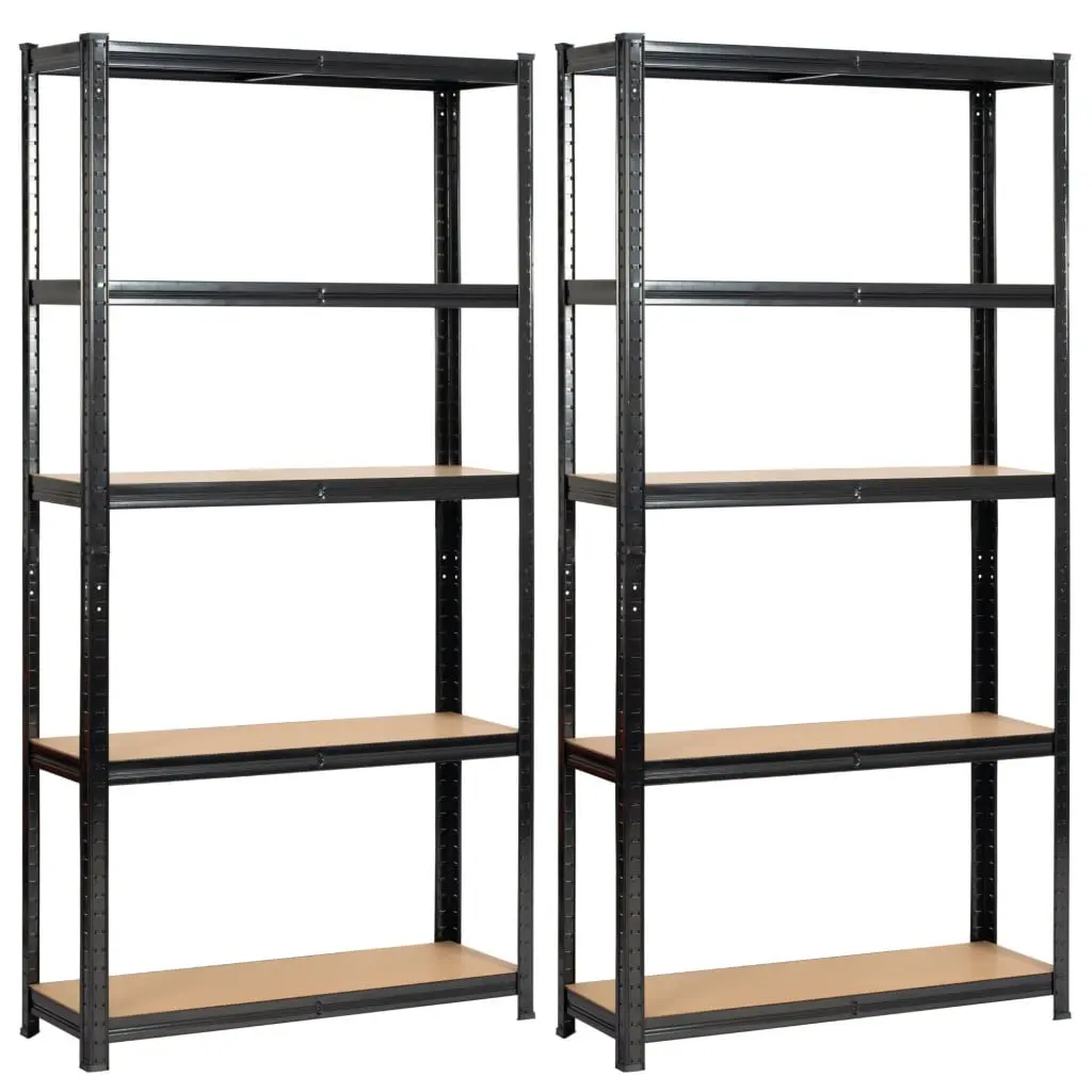 Набор стеллажей Akord 90x30x180 2pcs (Black) - 2