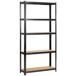 Набор стеллажей Akord 90x30x180 2pcs (Black) Thumb