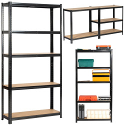 Набор стеллажей Akord 90x30x180 2pcs (Black) Thumb