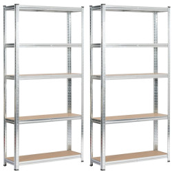 Набор стеллажей Akord 90x30x180 2pcs (Silver) Thumb