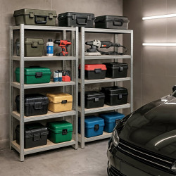 Набор стеллажей Akord 90x30x180 2pcs (Silver)