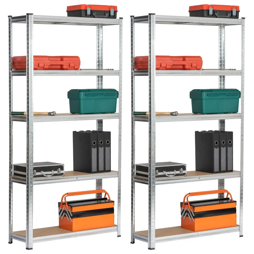 Набор стеллажей Akord 90x30x180 2pcs (Silver) - 6