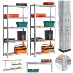 Набор стеллажей Akord 90x30x180 2pcs (Silver) Thumb