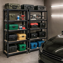 Набор стеллажей Akord 90x40x180 2pcs (Black)