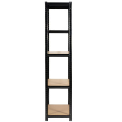 Набор стеллажей Akord 90x40x180 2pcs (Black) Thumb