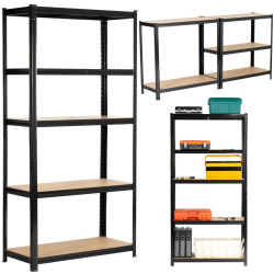 Набор стеллажей Akord 90x40x180 2pcs (Black) Thumb