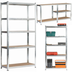 Set etajere Akord 90x40x180 2pcs (Silver) Thumb