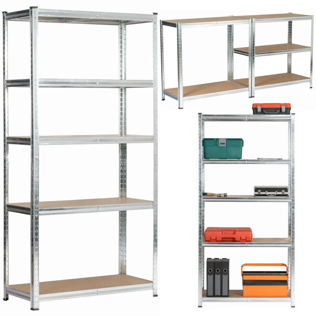 Set etajere Akord 90x40x180 2pcs (Silver) - 7
