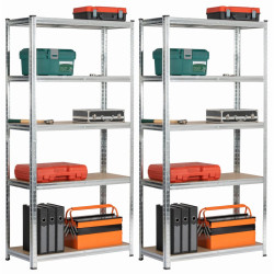 Set etajere Akord 90x40x180 2pcs (Silver) Thumb