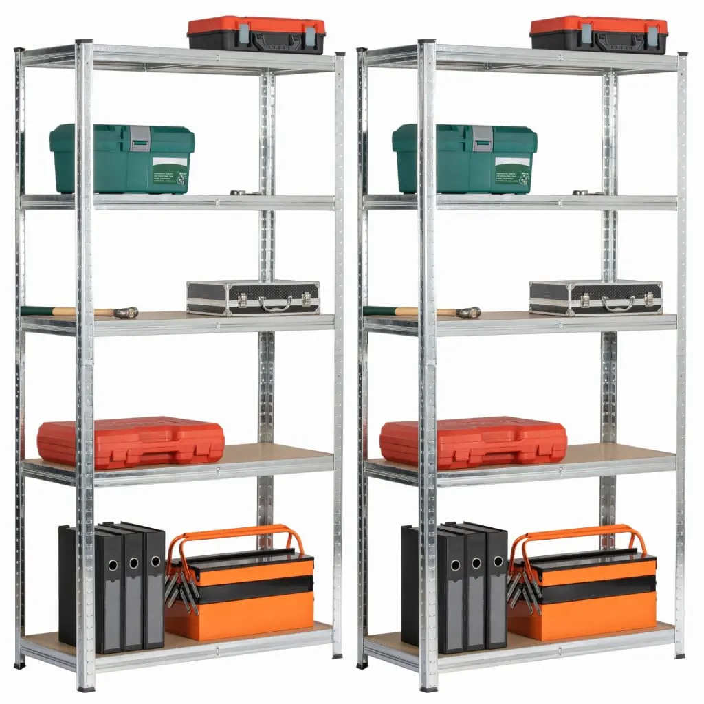 Set etajere Akord 90x40x180 2pcs (Silver) - 8