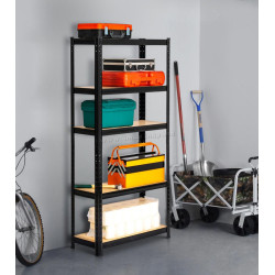 Стеллаж Akord 70x30x154 (Black)