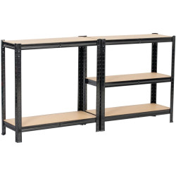 Etajera Akord 70x30x154 (Black) Thumb