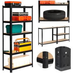 Etajera Akord 70x30x154 (Black) Thumb