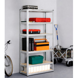 Стеллаж Akord 70x30x154 (Silver)