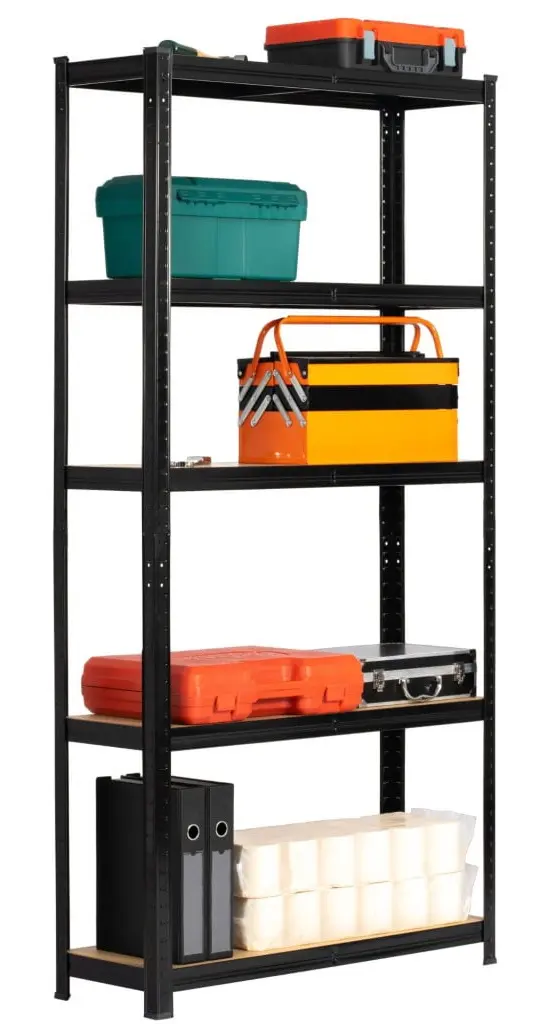 Стеллаж Akord 90x30x180 (Black) - 7