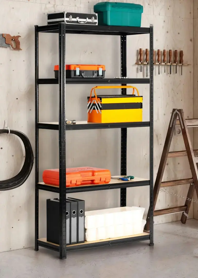 Стеллаж Akord 90x30x180 (Black)