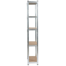 Стеллаж Akord 90x30x180 (Silver) Thumb