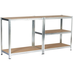 Стеллаж Akord 90x30x180 (Silver) Thumb