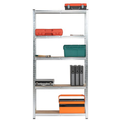 Стеллаж Akord 90x30x180 (Silver) Thumb