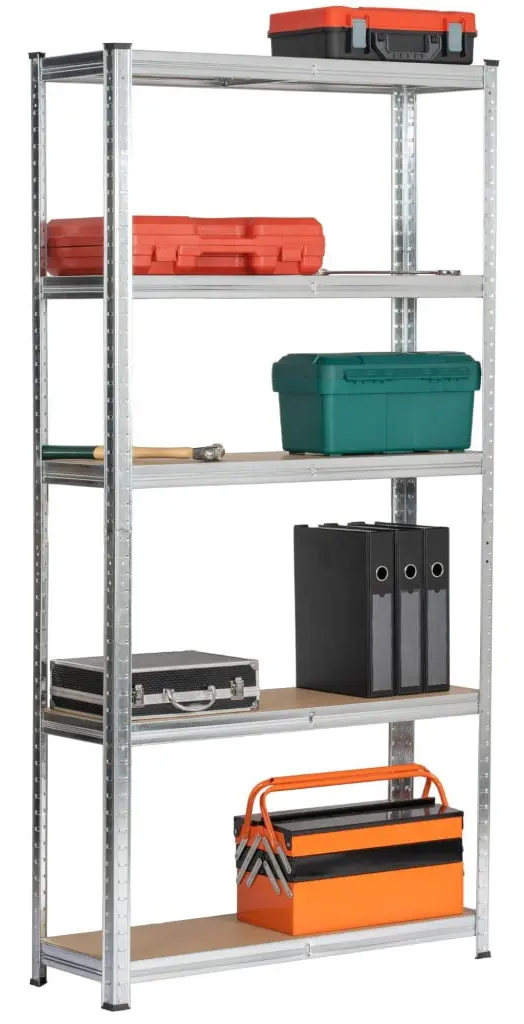Стеллаж Akord 90x30x180 (Silver) - 7