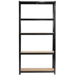 Стеллаж Akord 90x40x180 (Black) Thumb