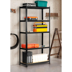 Стеллаж Akord 90x40x180 (Black)