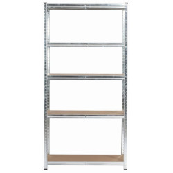 Стеллаж Akord 90x40x180 (Silver) Thumb