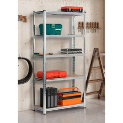 Стеллаж Akord 90x40x180 (Silver)