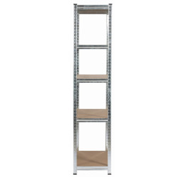 Стеллаж Akord 90x40x180 (Silver) Thumb