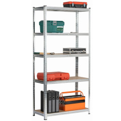 Стеллаж Akord 90x40x180 (Silver) Thumb