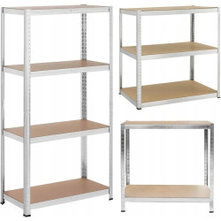 Стеллаж Funfit Home&Office 4200 150x75x30cm (Silver) Thumb