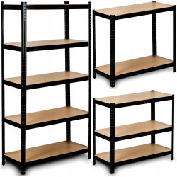 Etajera FunFit Home&Office 4777 205x120x45cm (Black) Thumb