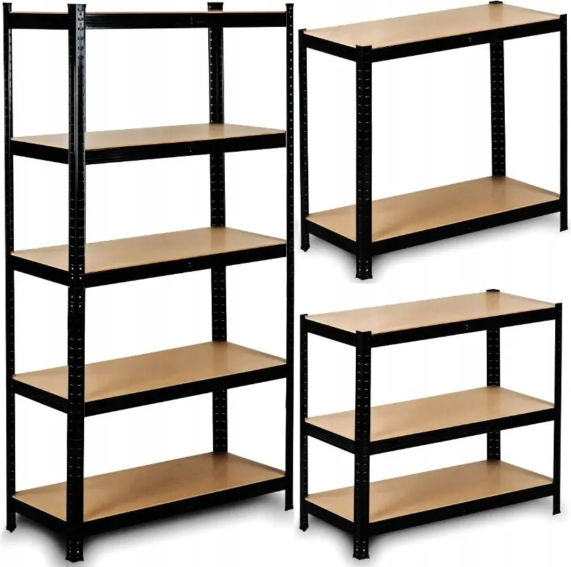 Etajera FunFit Home&Office 4777 205x120x45cm (Black) - 2