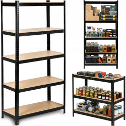 Etajera FunFit Home&Office 4777 205x120x45cm (Black) Thumb