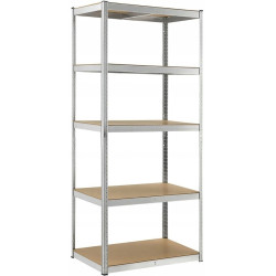 Стеллаж Funfit Home&Office 4778 222x90x40cm (Silver) Thumb
