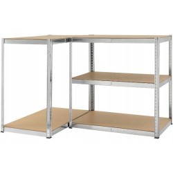 Etajera FunFit Home&Office 5905771300586 180x90x40cm (Silver) Thumb