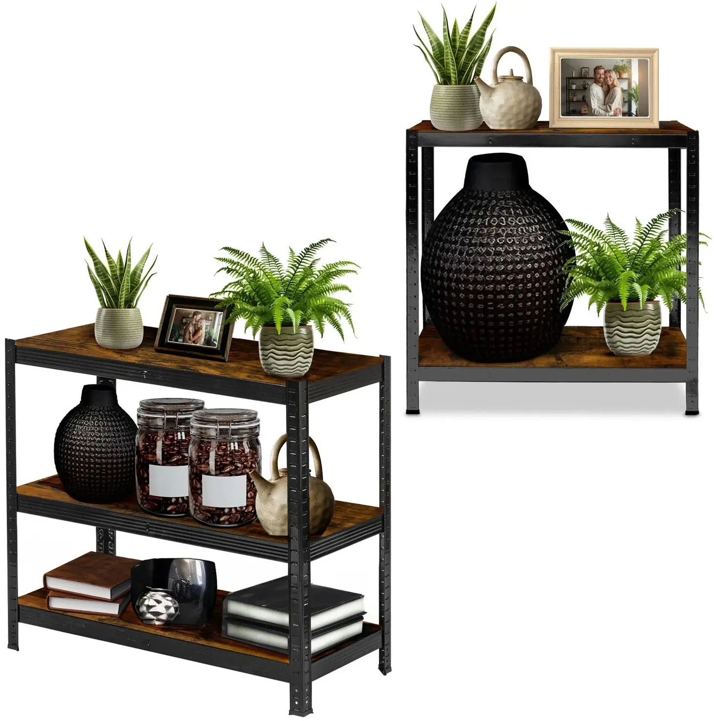 Стеллаж Humberg HR-852 (Black/Natural) - 11