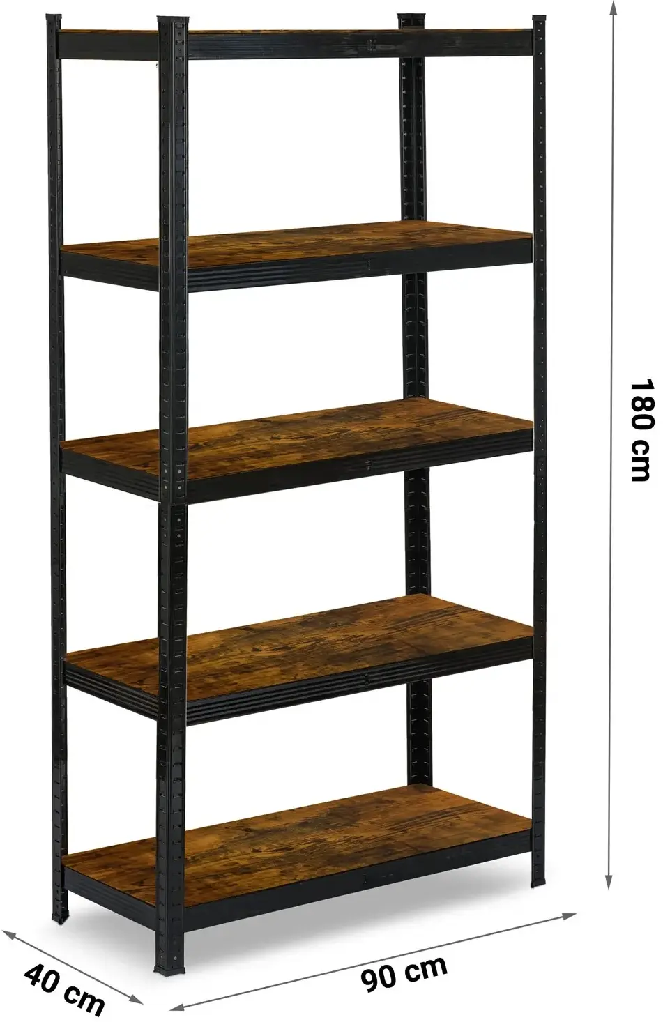 Стеллаж Humberg HR-852 (Black/Natural) - 3
