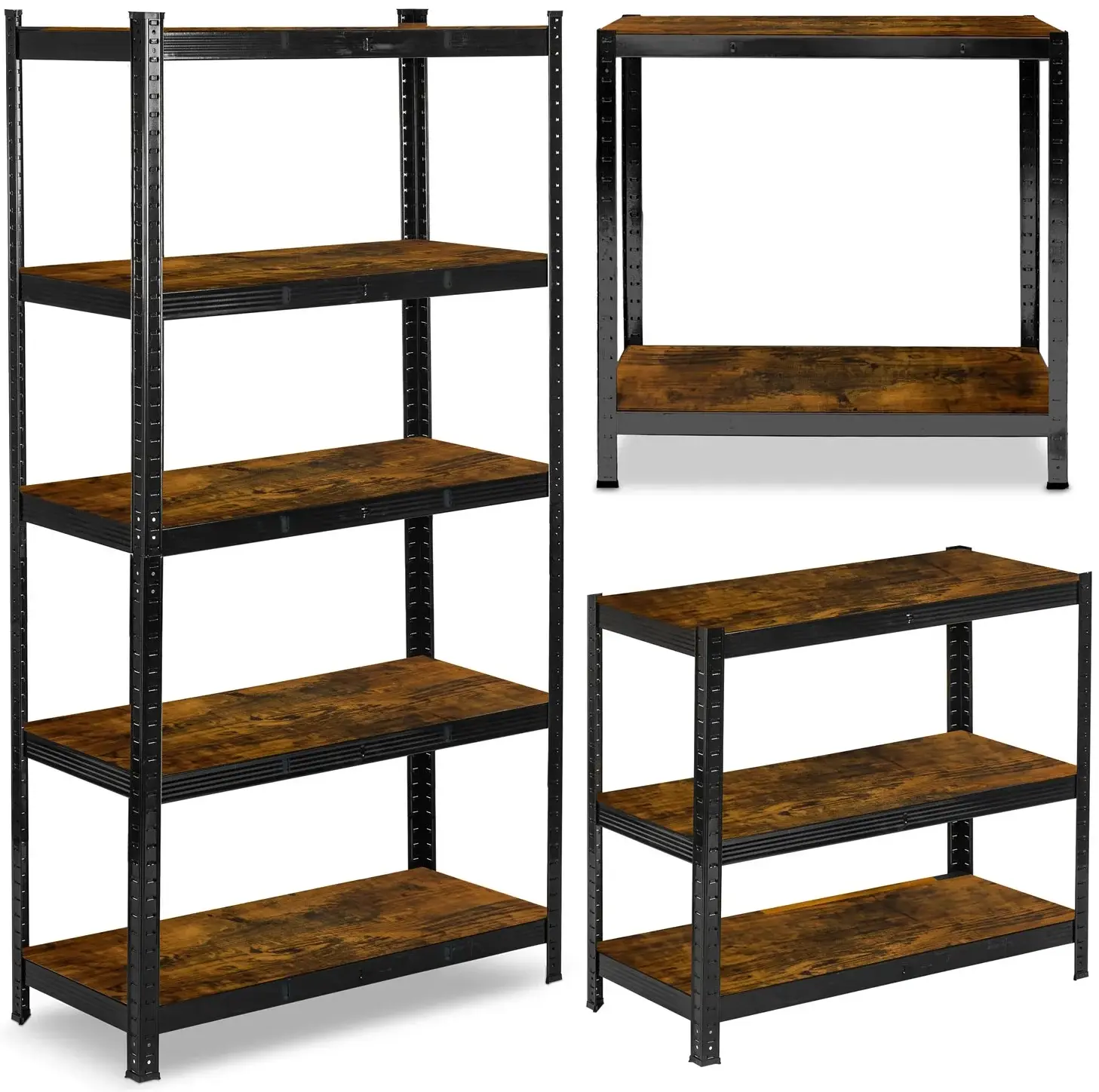 Стеллаж Humberg HR-852 (Black/Natural) - 5