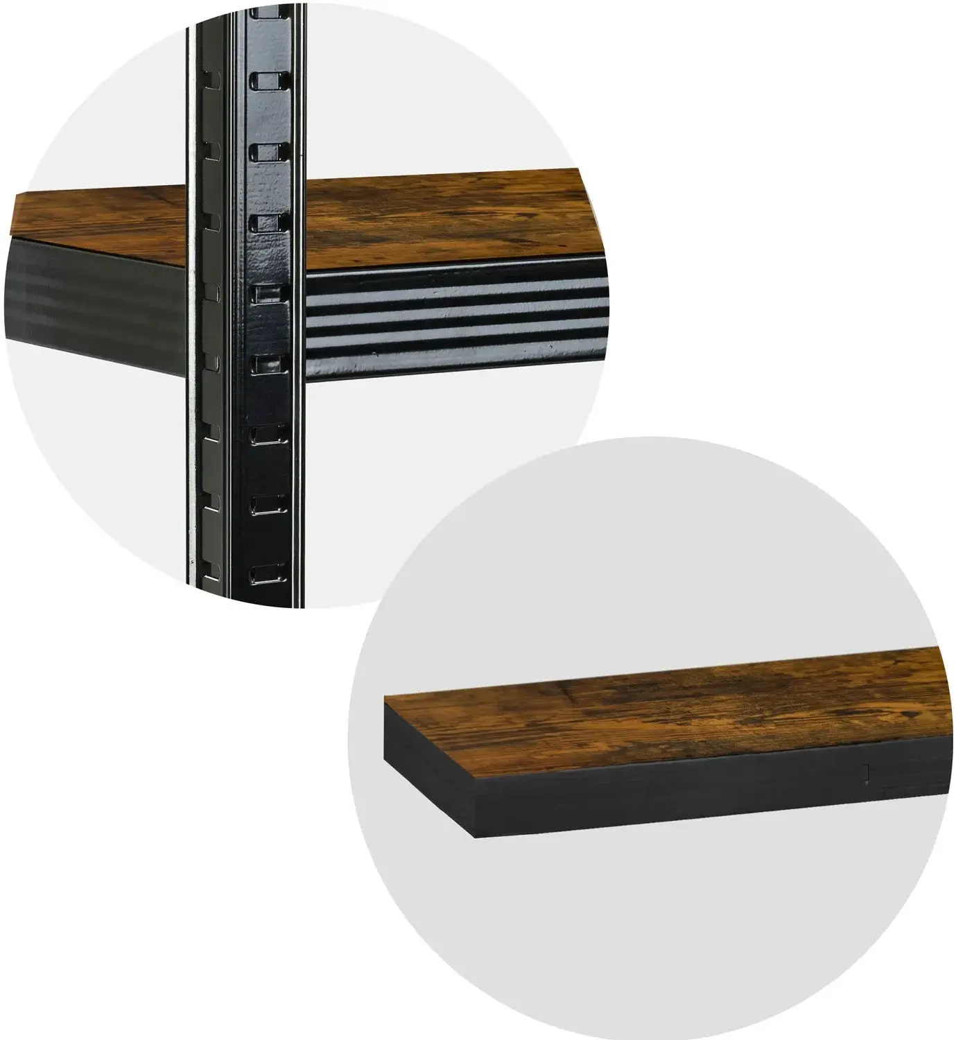Стеллаж Humberg HR-852 (Black/Natural) - 7