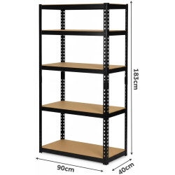 Стеллаж Humberg HR-853 4854 (Black/Beige) Thumb
