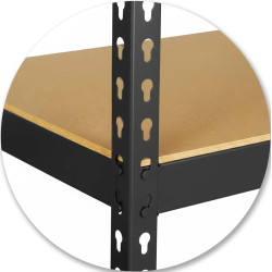 Стеллаж Humberg HR-853 4854 (Black/Beige) Thumb