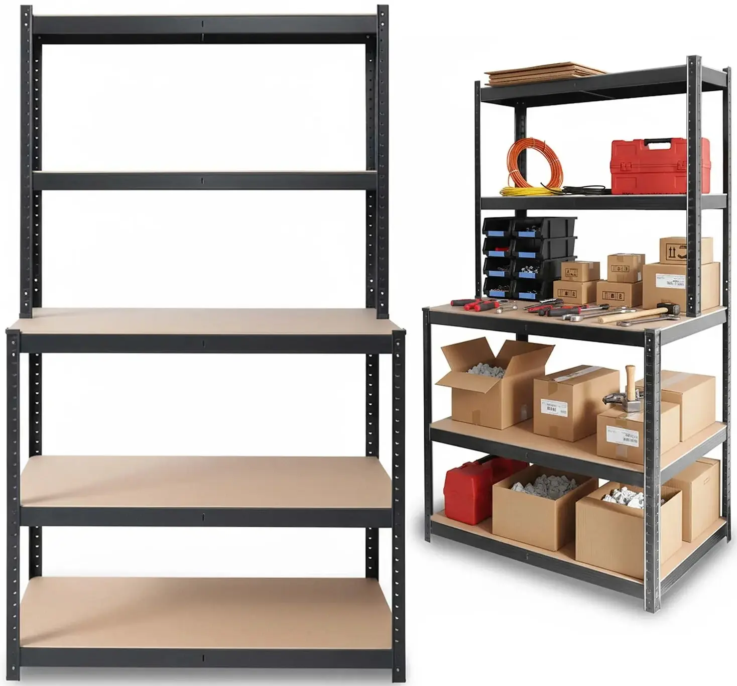 Стеллаж с верстаком Humberg HR-855 (Black/Beige) - 4