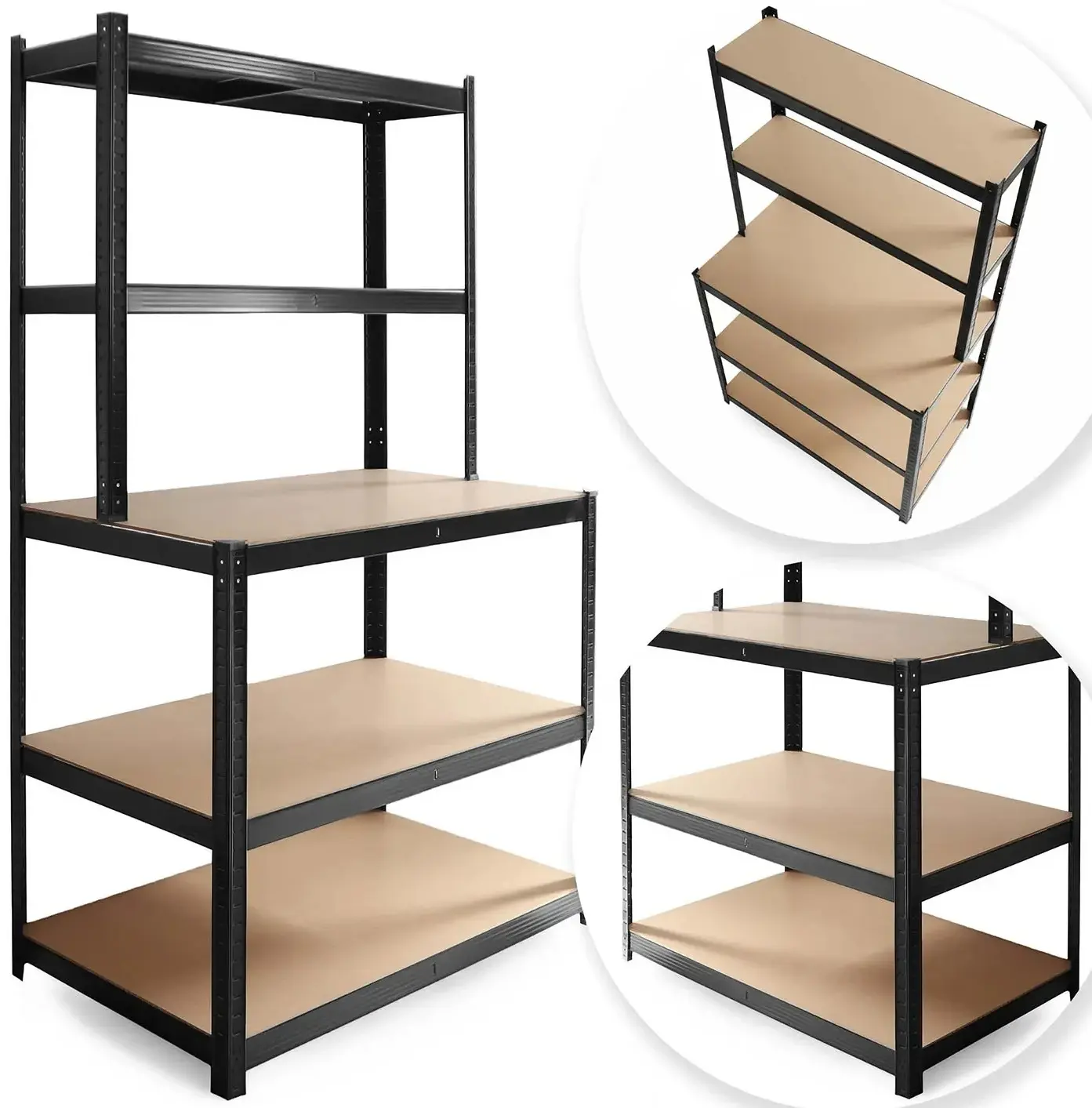 Стеллаж с верстаком Humberg HR-855 (Black/Beige) - 5