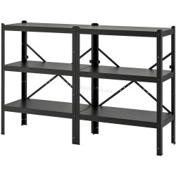 Стеллаж Ikea Bror 170x40x110 (Черный)